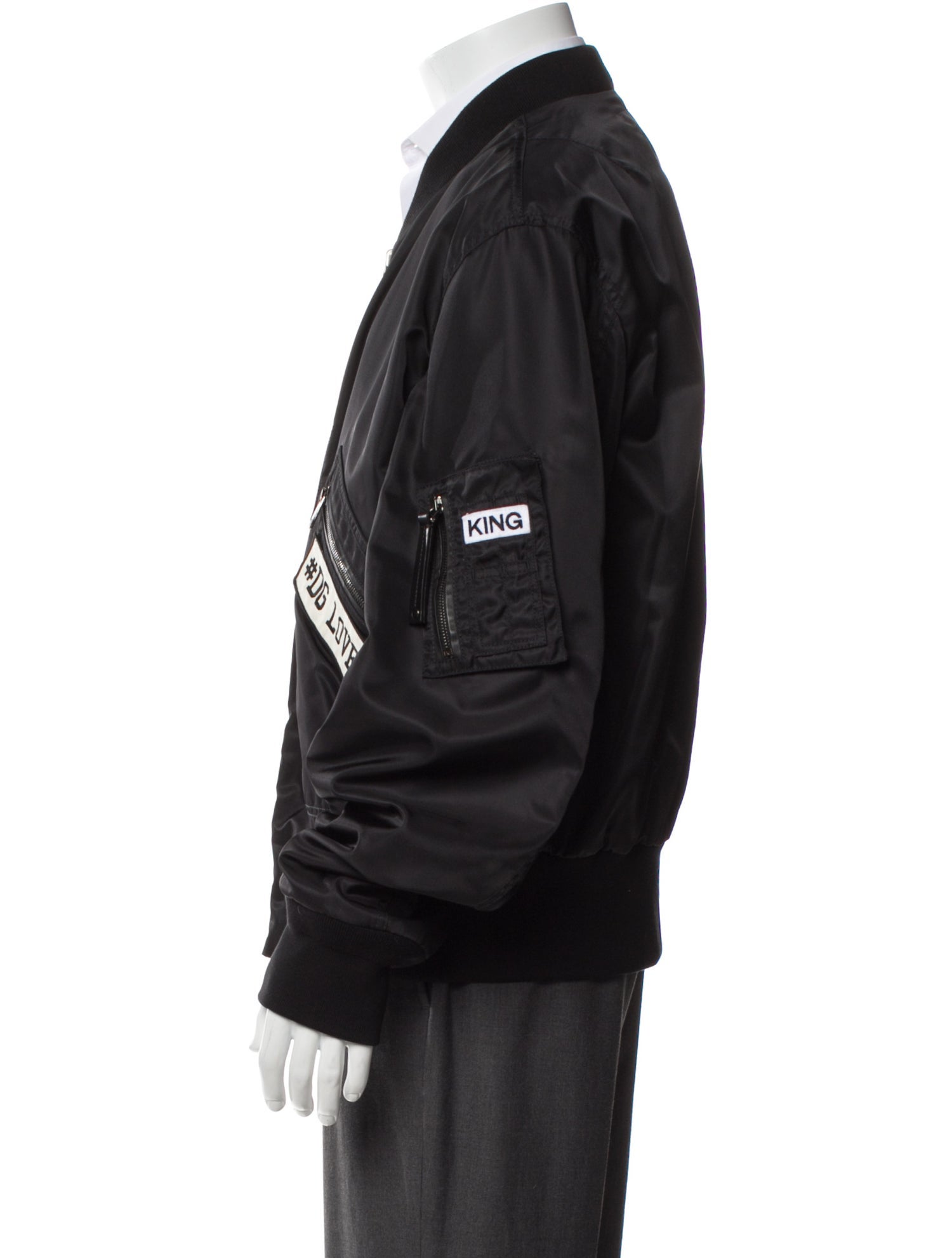 Dolce & Gabbana Graphic Print Bomber Jacket