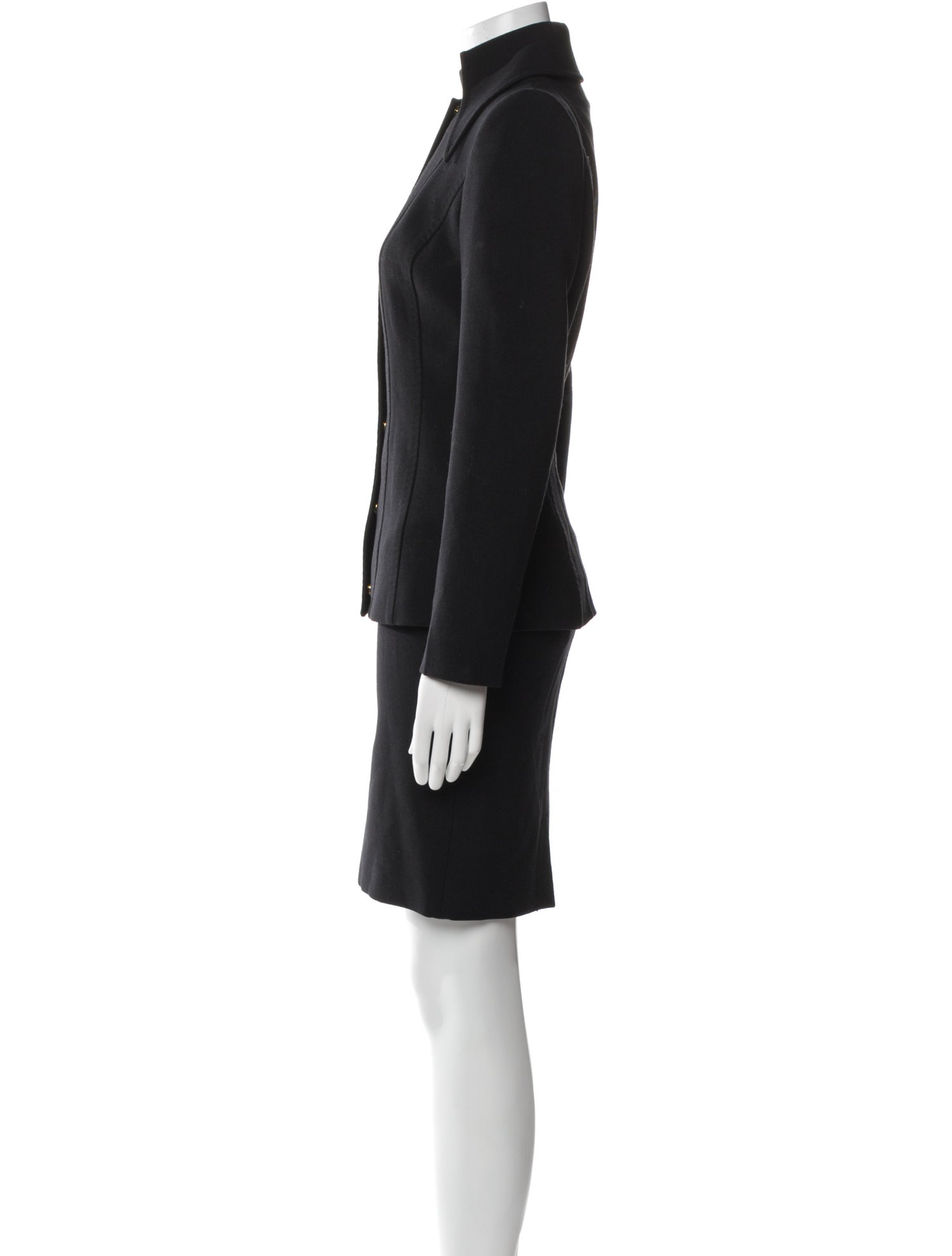 Dolce & Gabbana Virgin Wool Skirt Suit