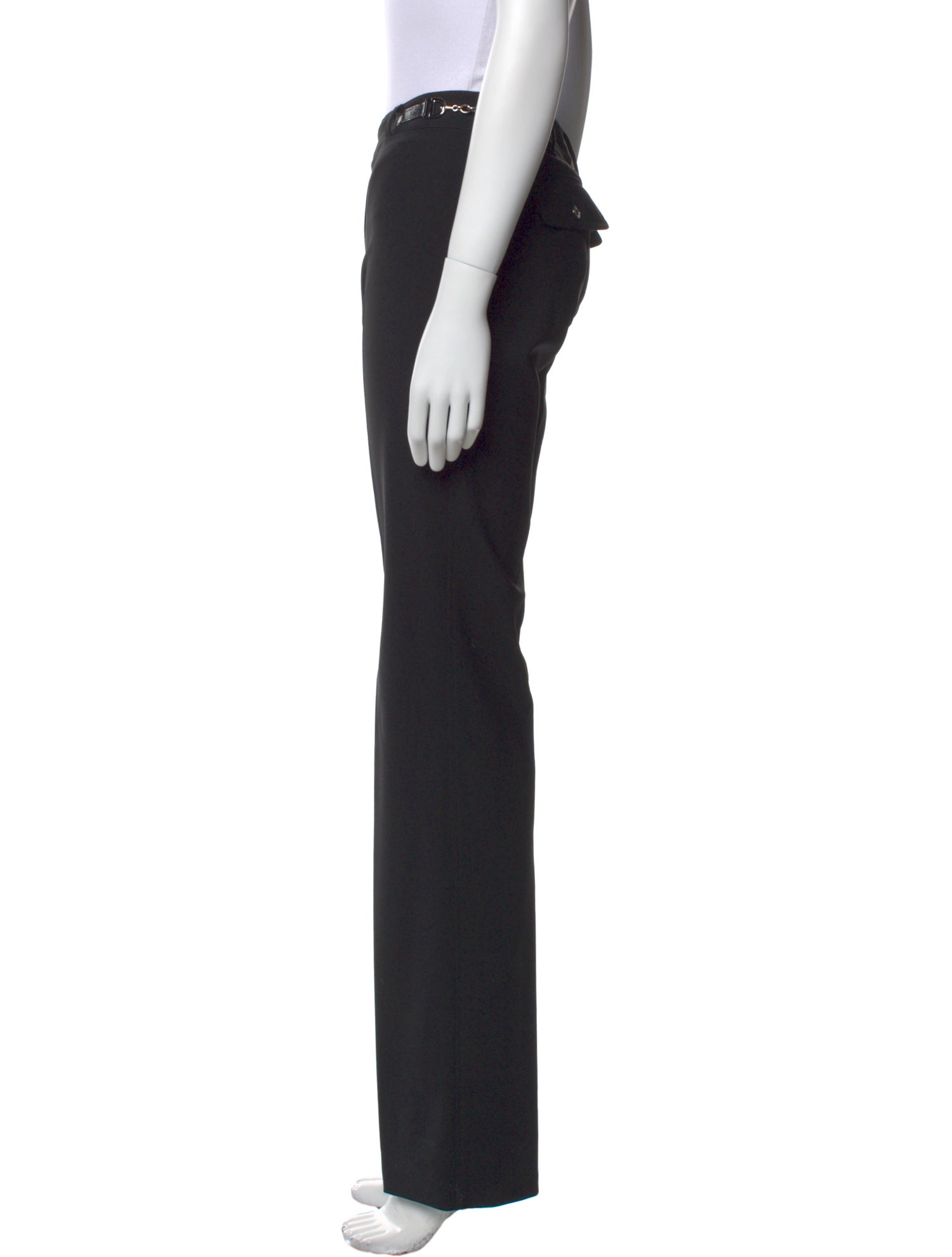 Dolce & Gabbana Virgin Wool Straight Leg Pants