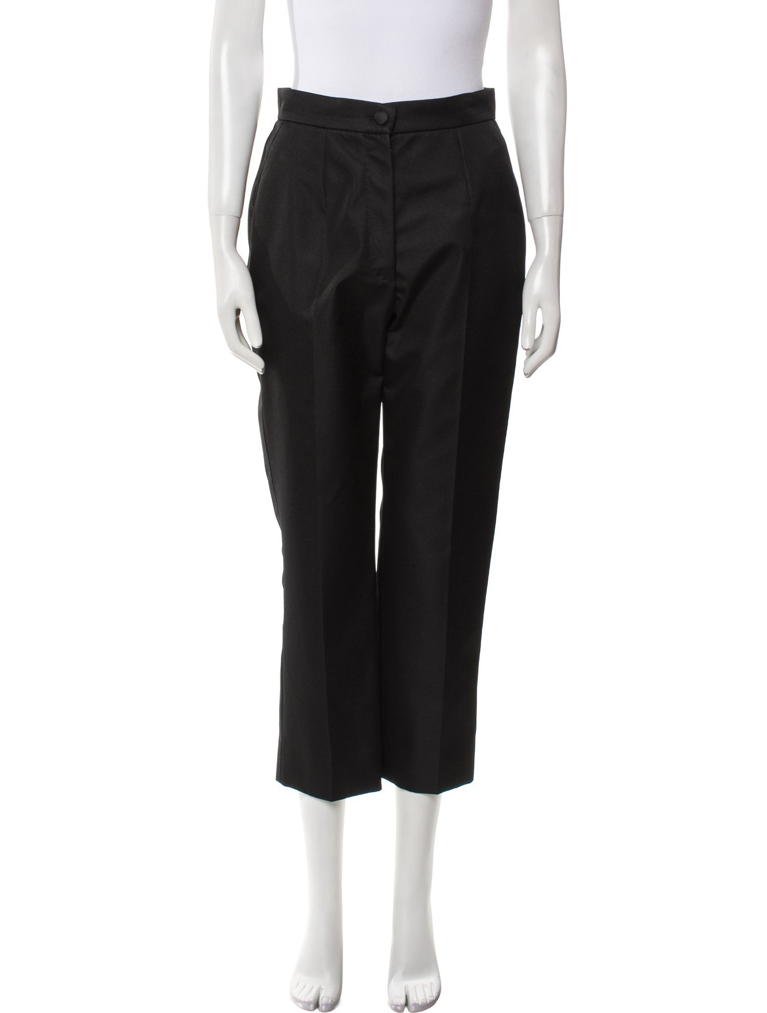 Dolce & Gabbana Silk Straight Leg Pants