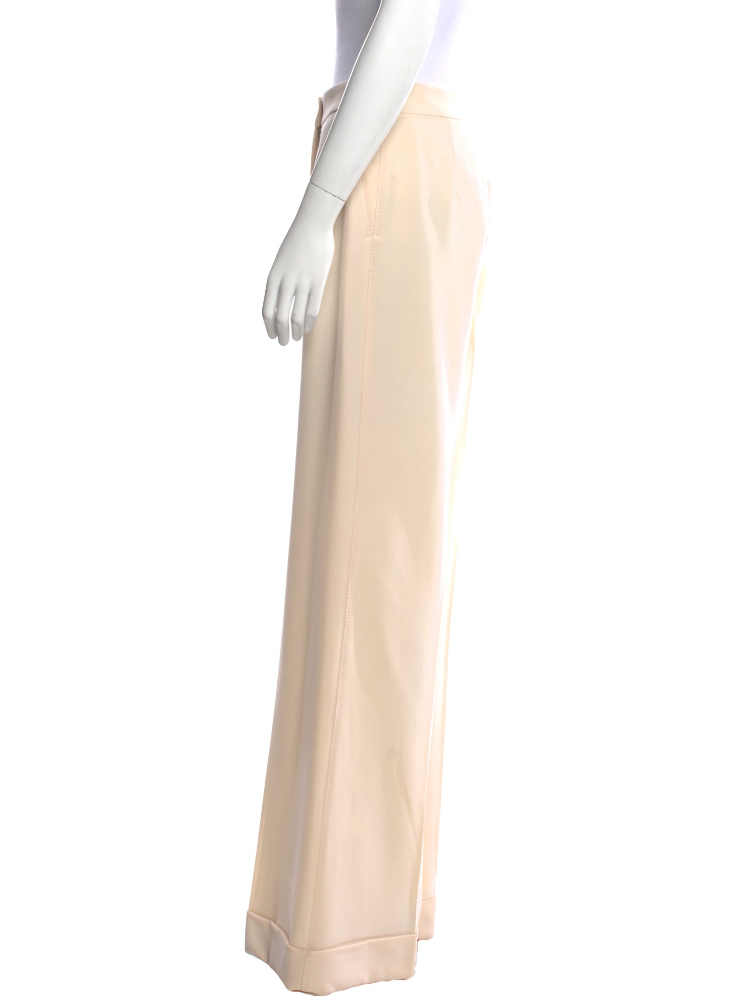 Dolce & Gabbana Virgin Wool Wide Leg Pants