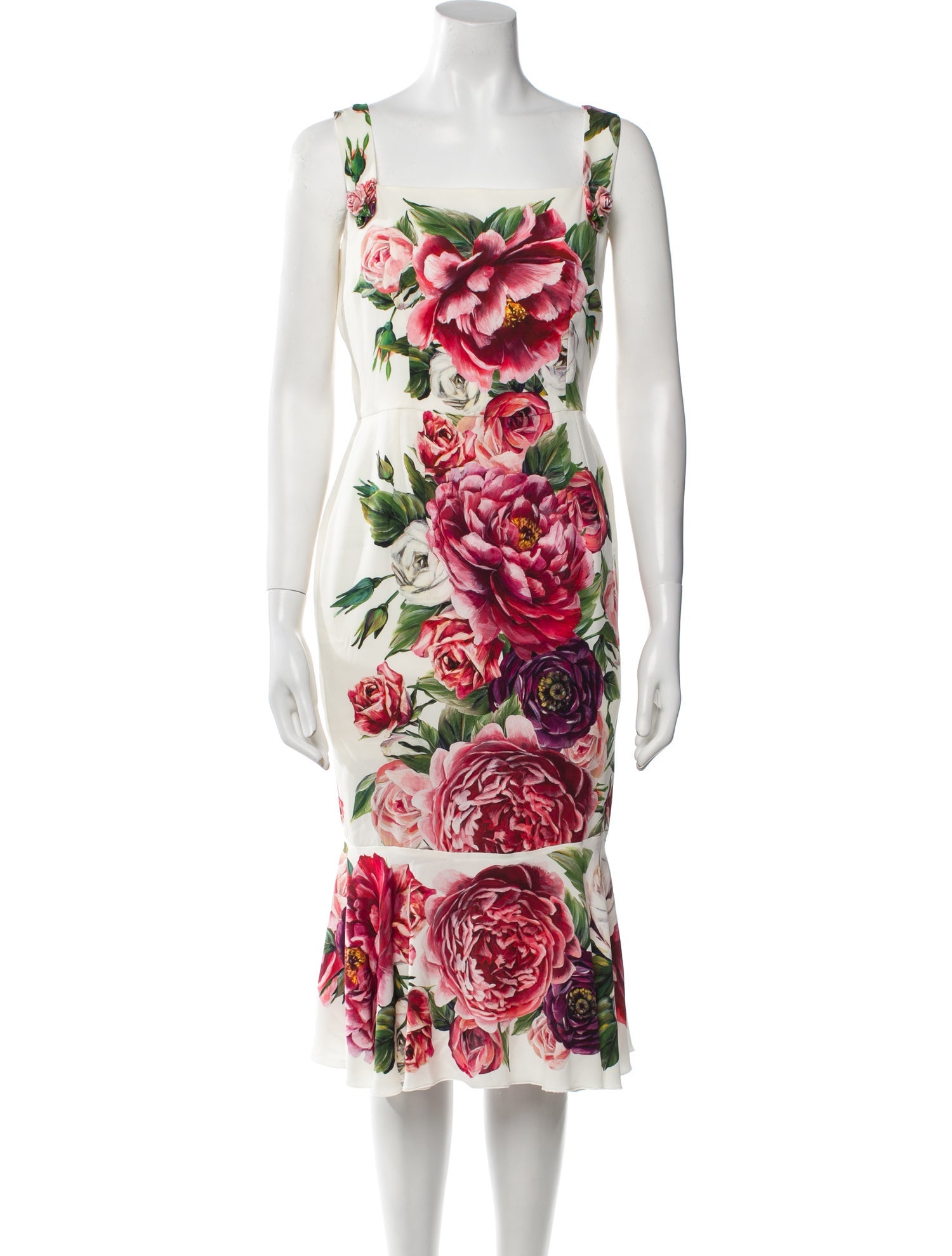 Dolce & Gabbana Silk Midi Length Dress