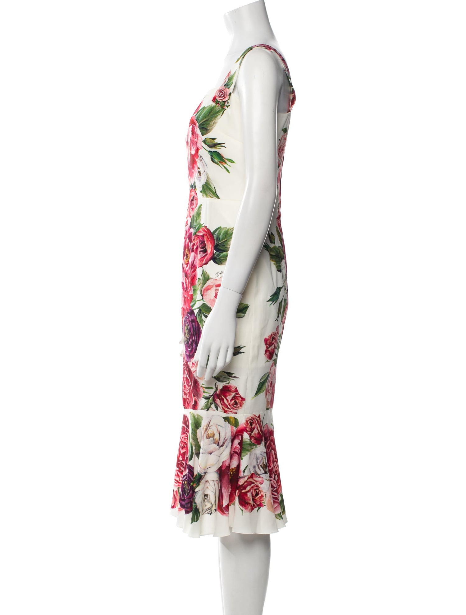 Dolce & Gabbana Silk Midi Length Dress