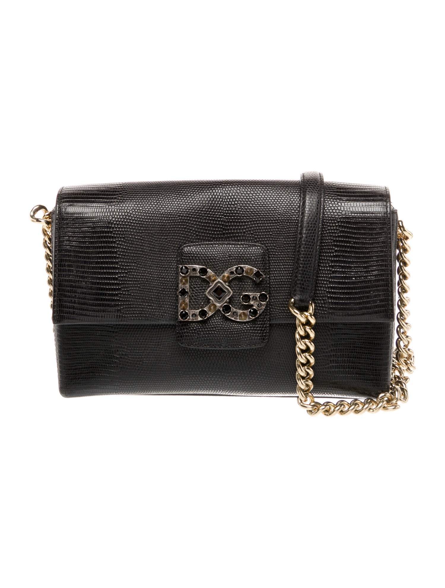 Dolce & Gabbana Embossed Leather Clutch