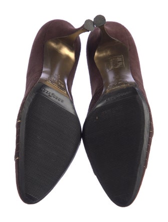 Dolce & Gabbana Suede Polka Dot Print Pumps