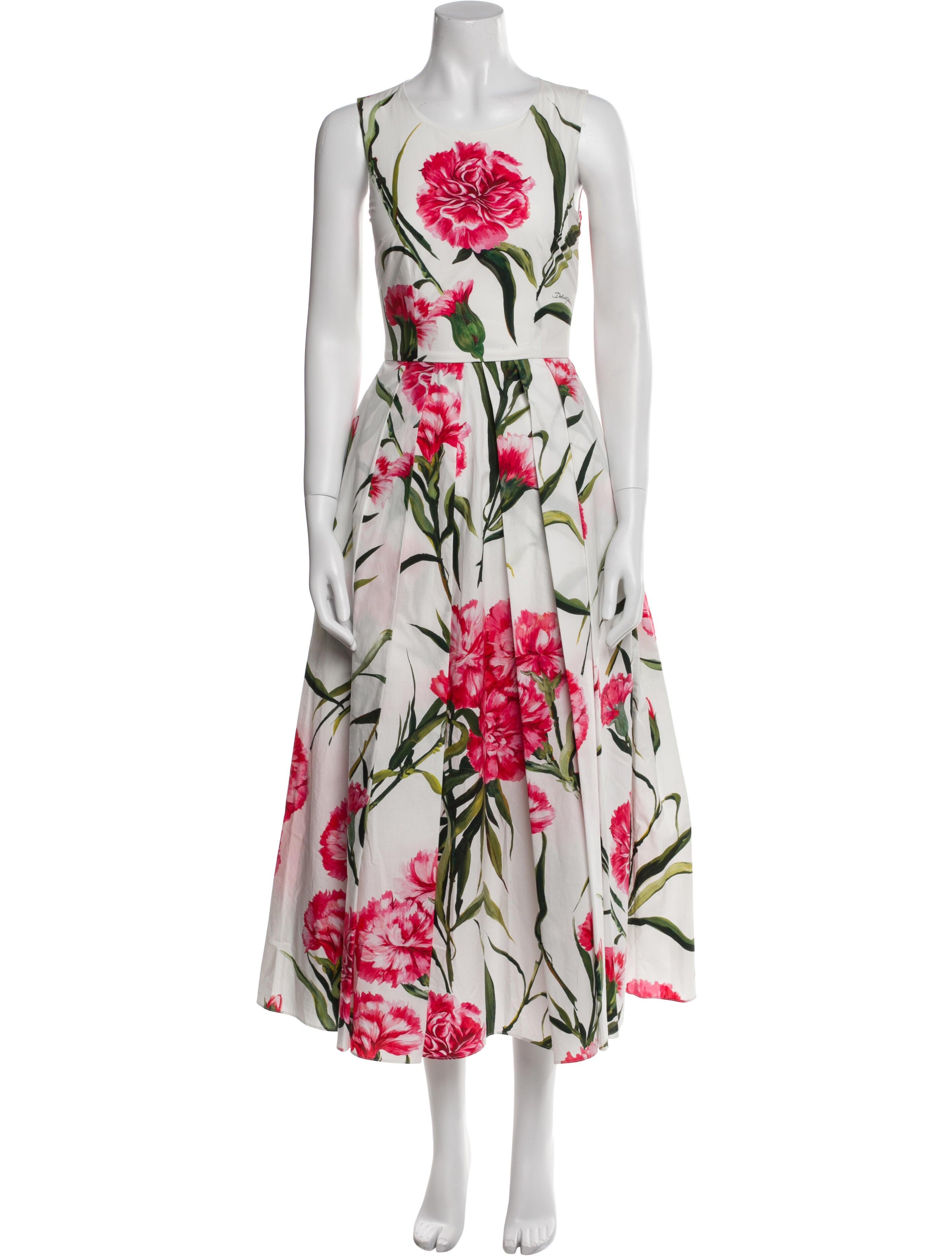 Dolce & Gabbana Floral Print Long Dress