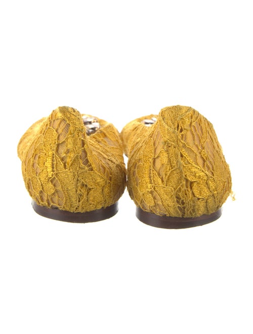 Dolce & Gabbana Lace Lace Pattern Ballet Flats