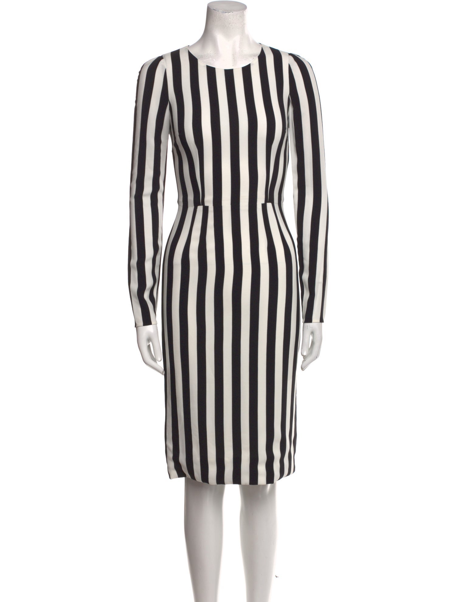 Dolce & Gabbana Striped Knee-Length Dress w/ Tags