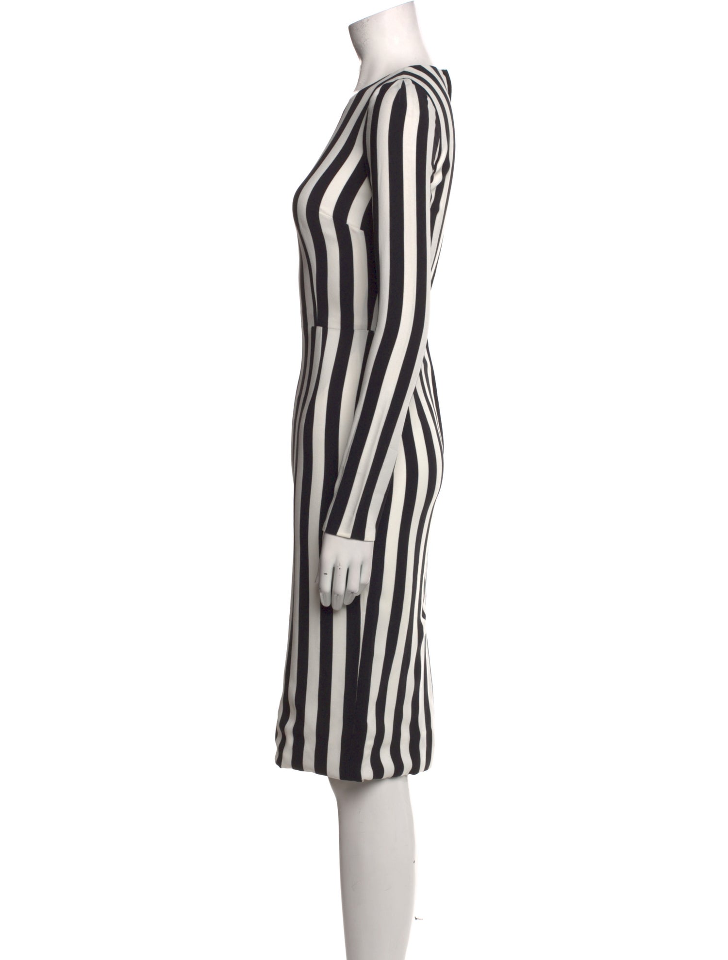 Dolce & Gabbana Striped Knee-Length Dress w/ Tags