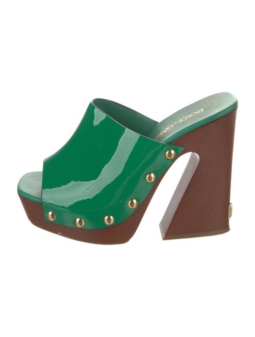 Dolce & Gabbana Patent Leather Slides