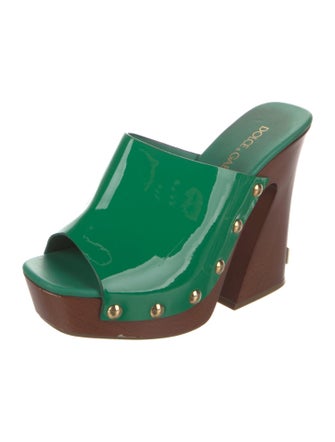 Dolce & Gabbana Patent Leather Slides