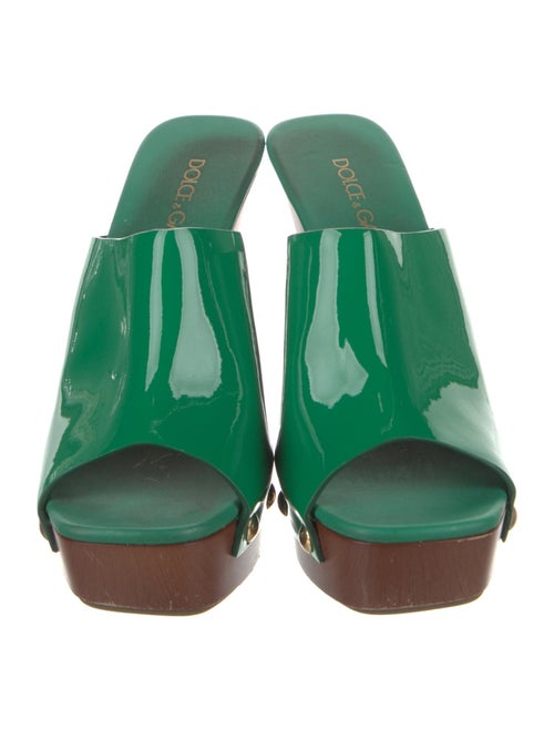 Dolce & Gabbana Patent Leather Slides