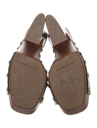 Dolce & Gabbana Patent Leather Slides