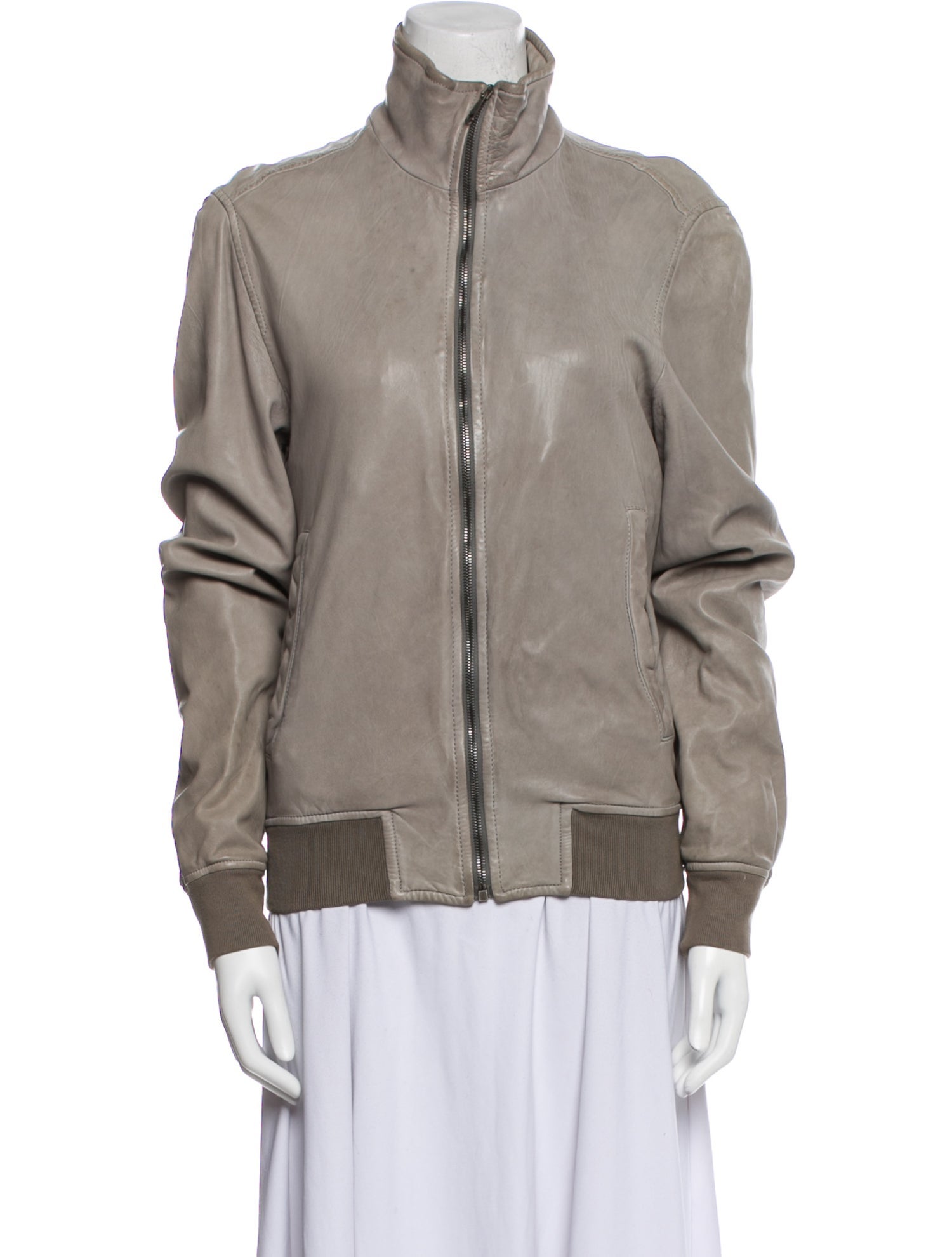 Dolce & Gabbana Leather Bomber Jacket