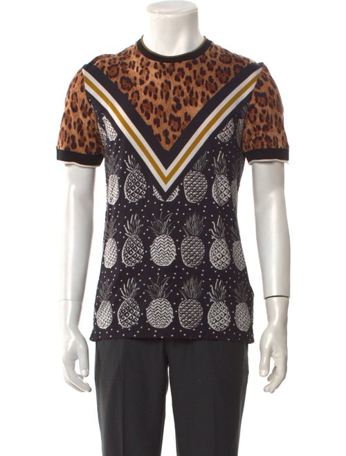 Dolce & Gabbana Printed Crew Neck T-Shirt