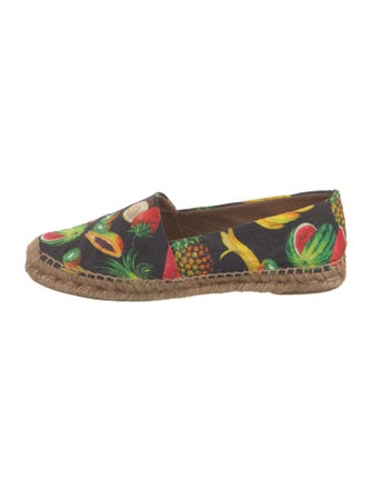 Dolce & Gabbana Canvas Printed Espadrilles
