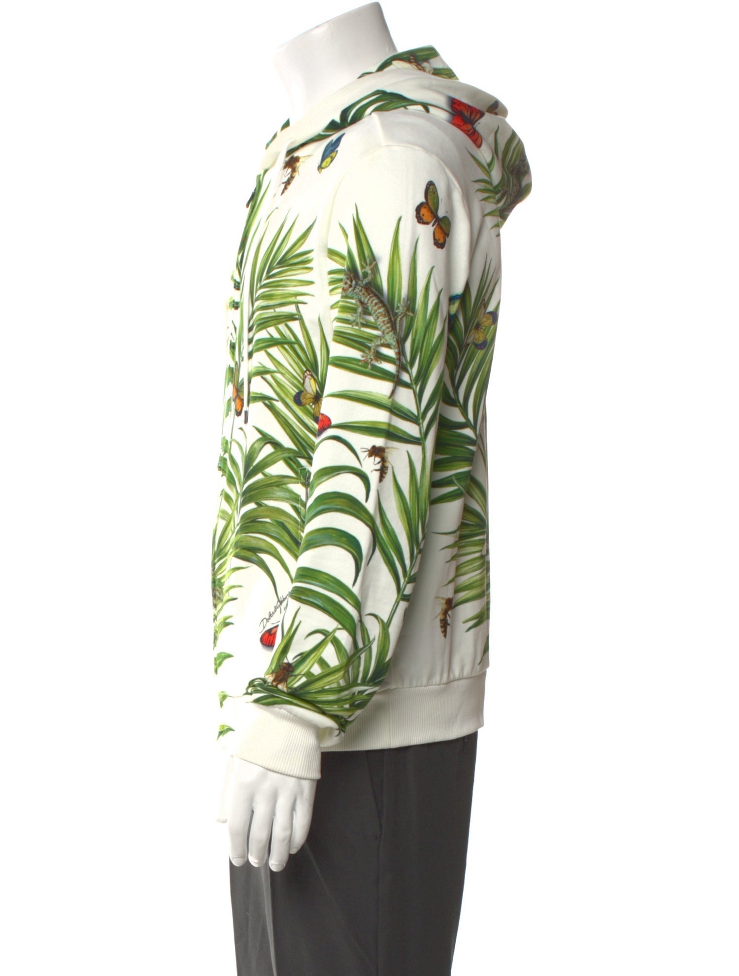 Dolce & Gabbana Graphic Print Crew Neck Hoodie