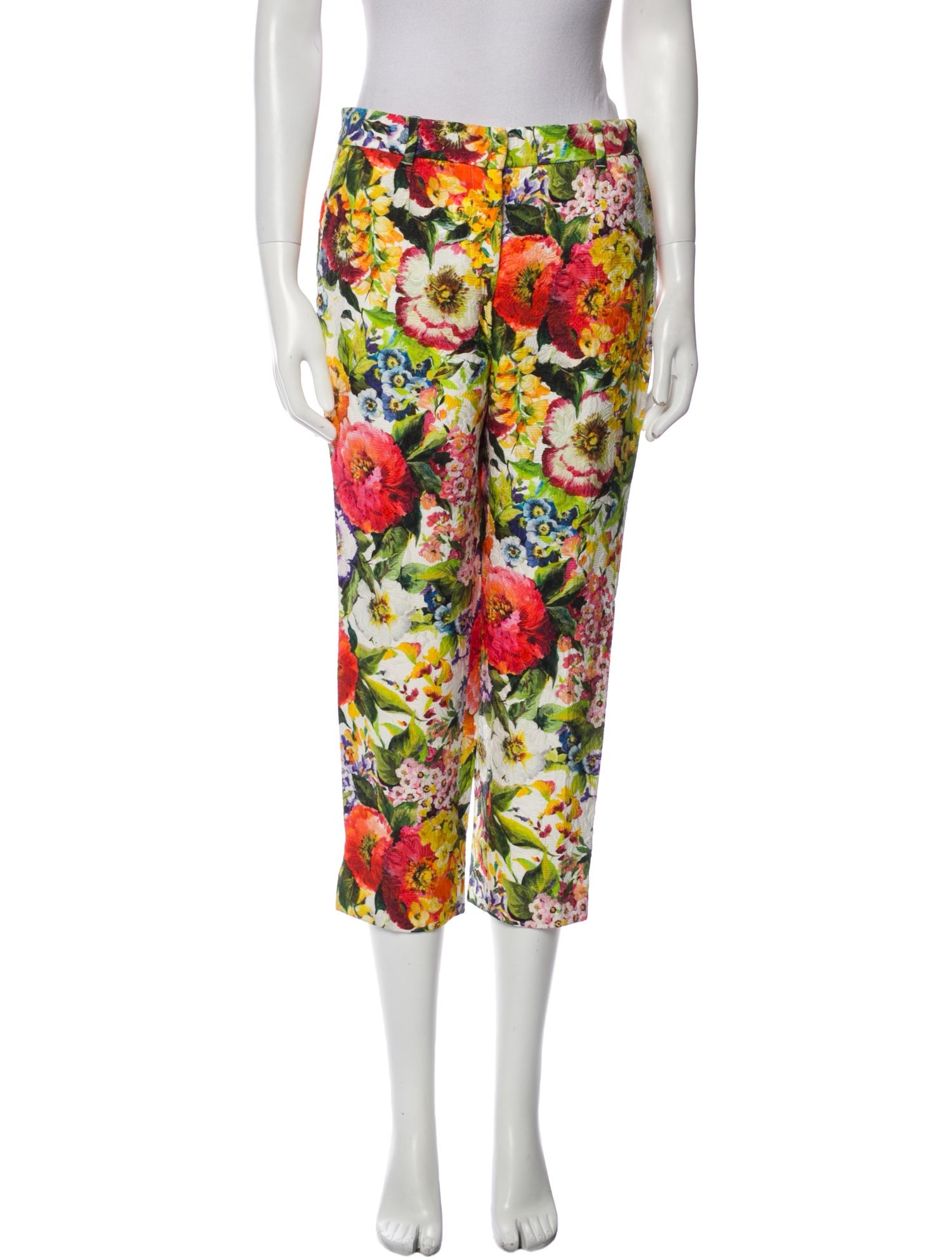 Dolce & Gabbana Printed Wide Leg Pants
