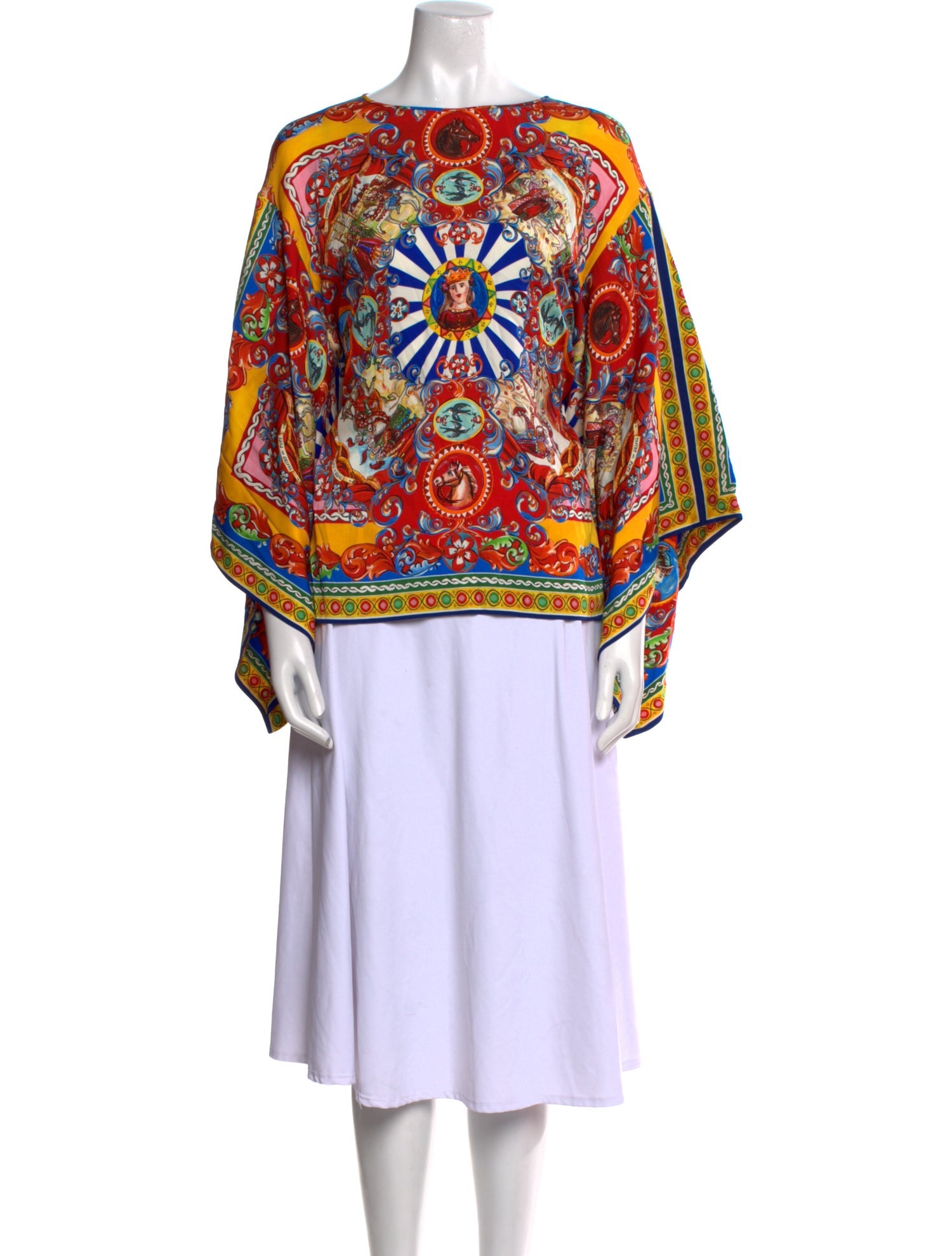 Dolce & Gabbana Silk Paisley Print Tunic