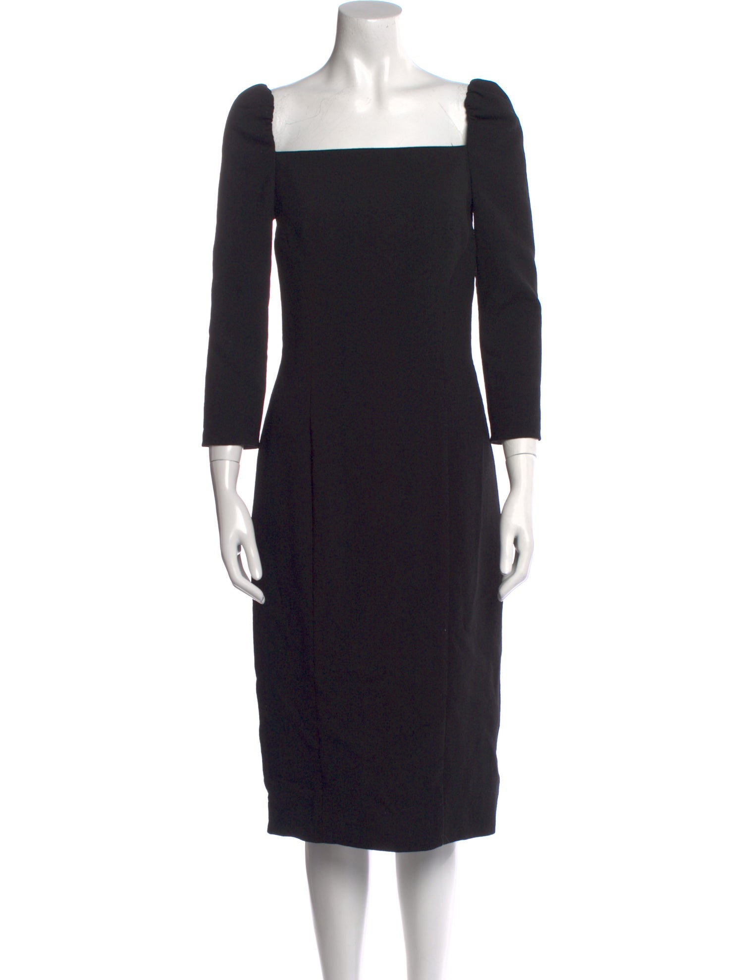Dolce & Gabbana Virgin Wool Midi Length Dress