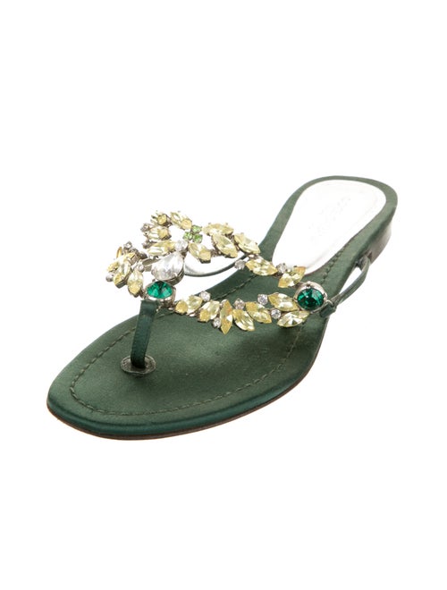 Dolce & Gabbana Crystal Embellishments Slides