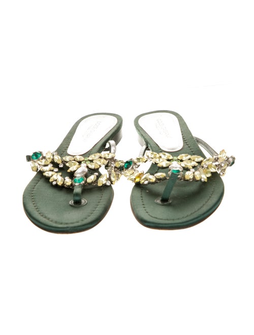 Dolce & Gabbana Crystal Embellishments Slides