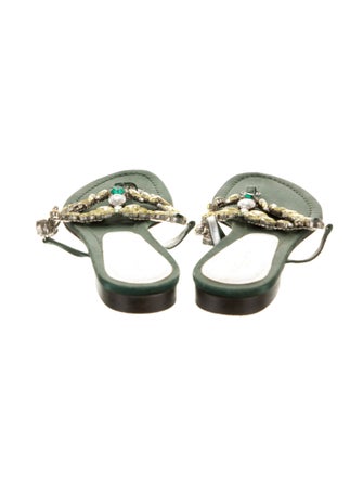 Dolce & Gabbana Crystal Embellishments Slides