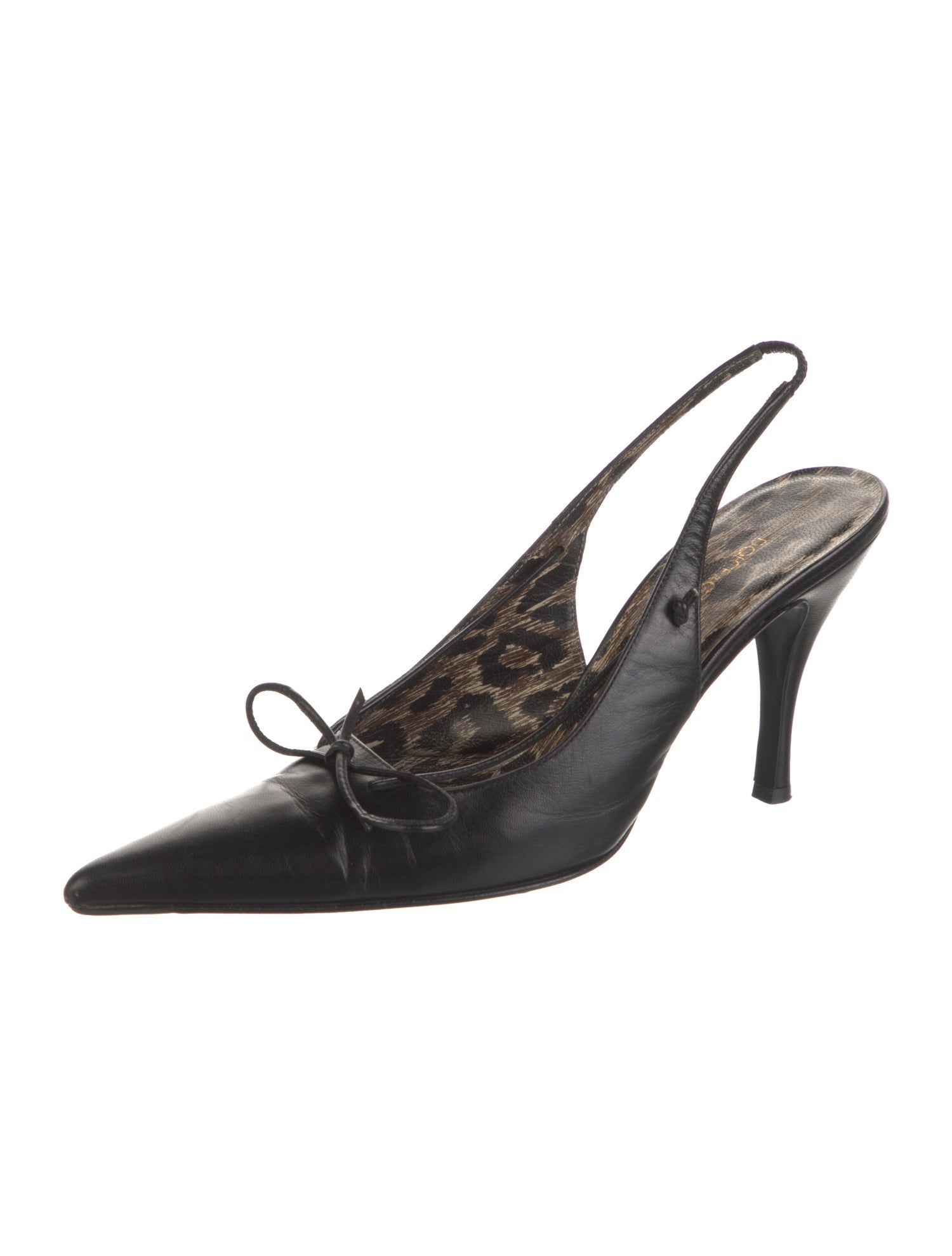 Dolce & Gabbana Leather Slingback Pumps