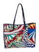 Dolce & Gabbana Carretto Siciliano Print Canvas Tote