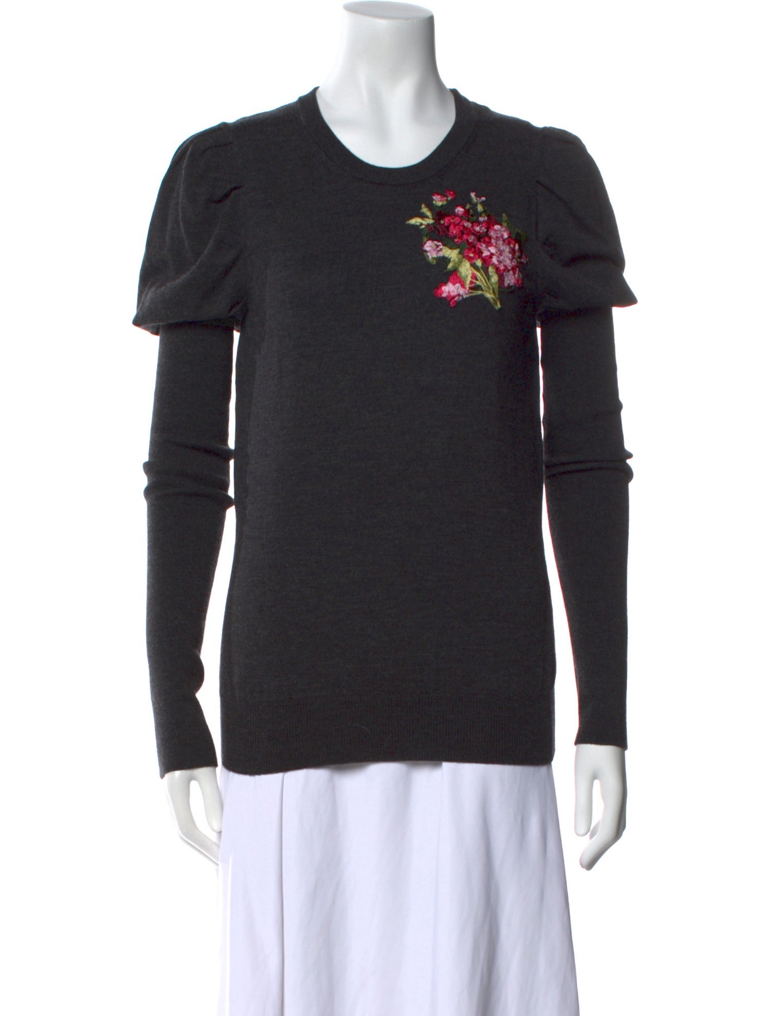 Dolce & Gabbana Wool Crew Neck Top