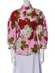Dolce & Gabbana Printed Long Sleeve Button-Up Top