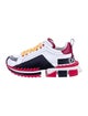 Dolce & Gabbana Leather Colorblock Pattern Athletic Sneakers