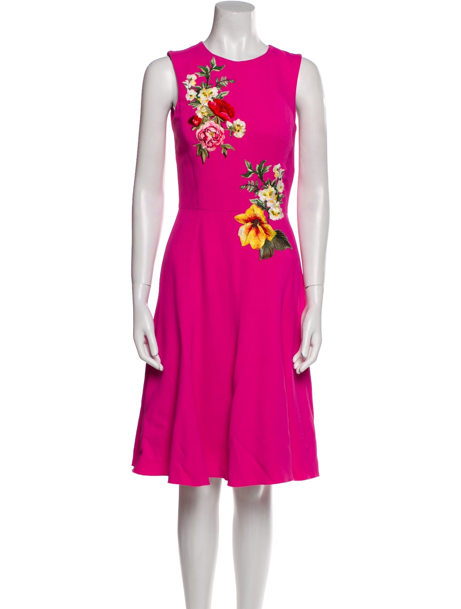 Dolce & Gabbana Crew Neck Midi Length Dress