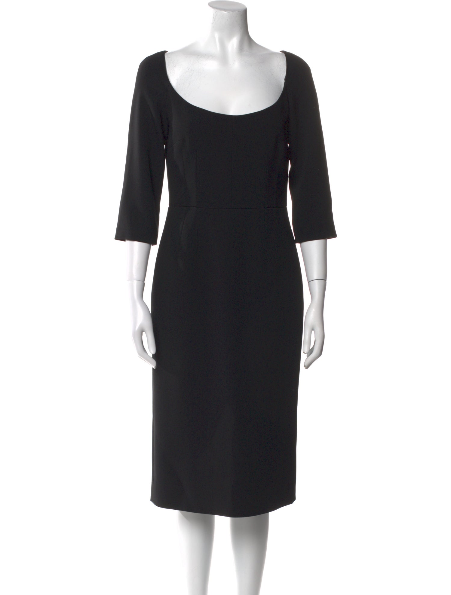 Dolce & Gabbana Scoop Neck Midi Length Dress w/ Tags