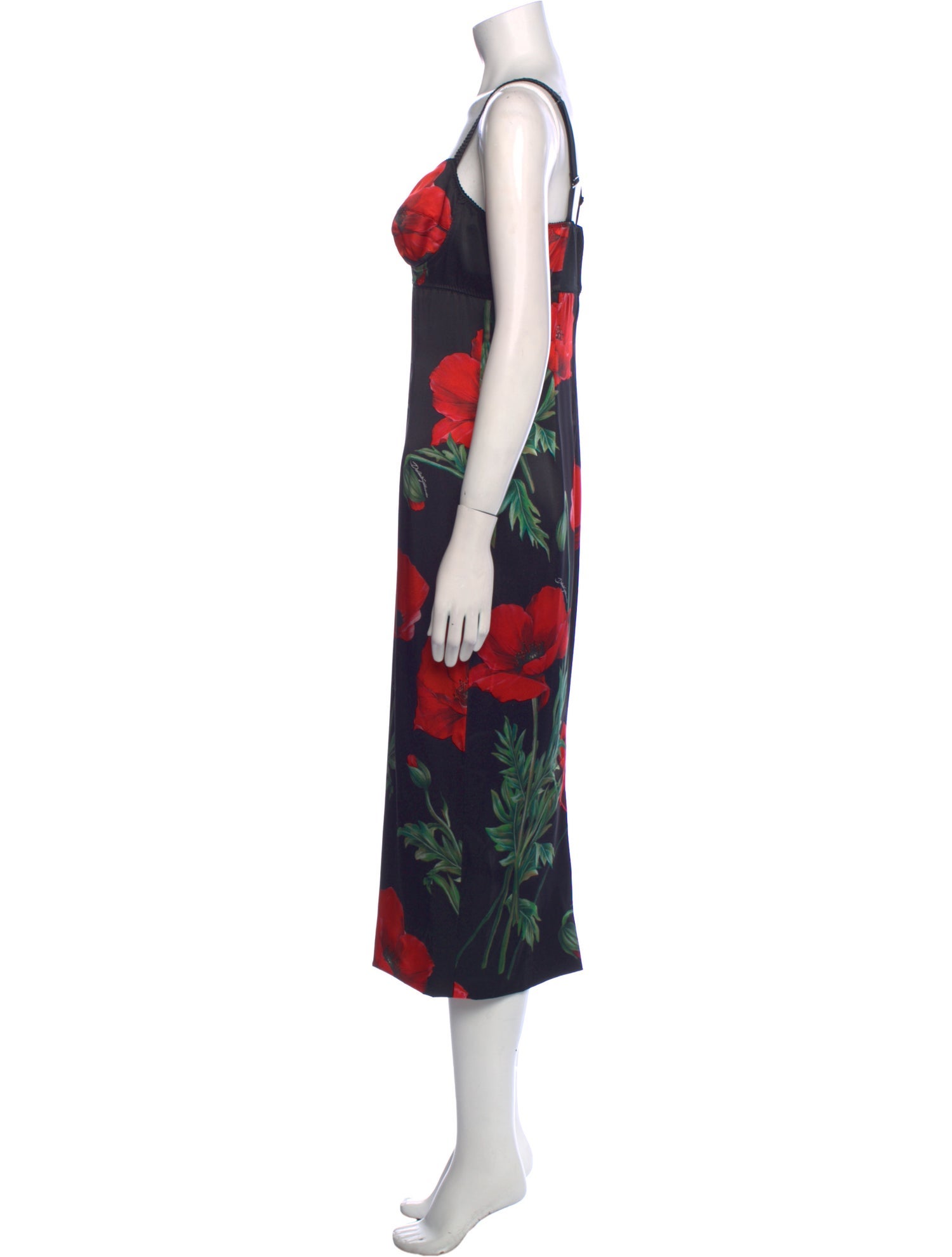 Dolce & Gabbana Silk Midi Length Dress