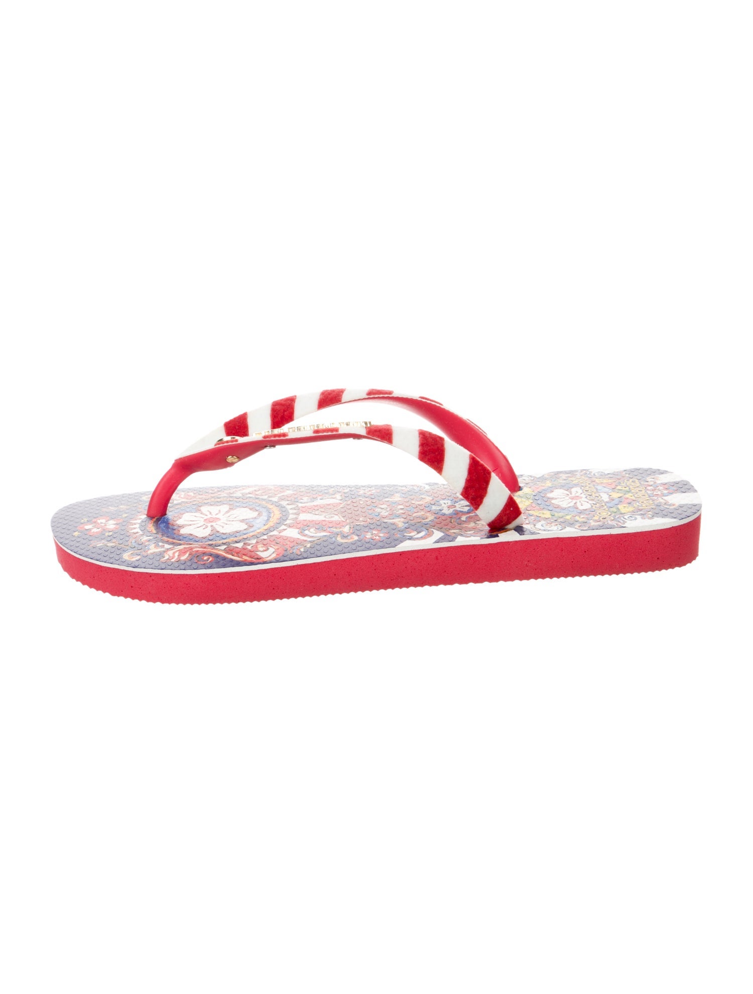 Dolce & Gabbana x Havaiana Rubber Printed Flip Flops w/ Tags