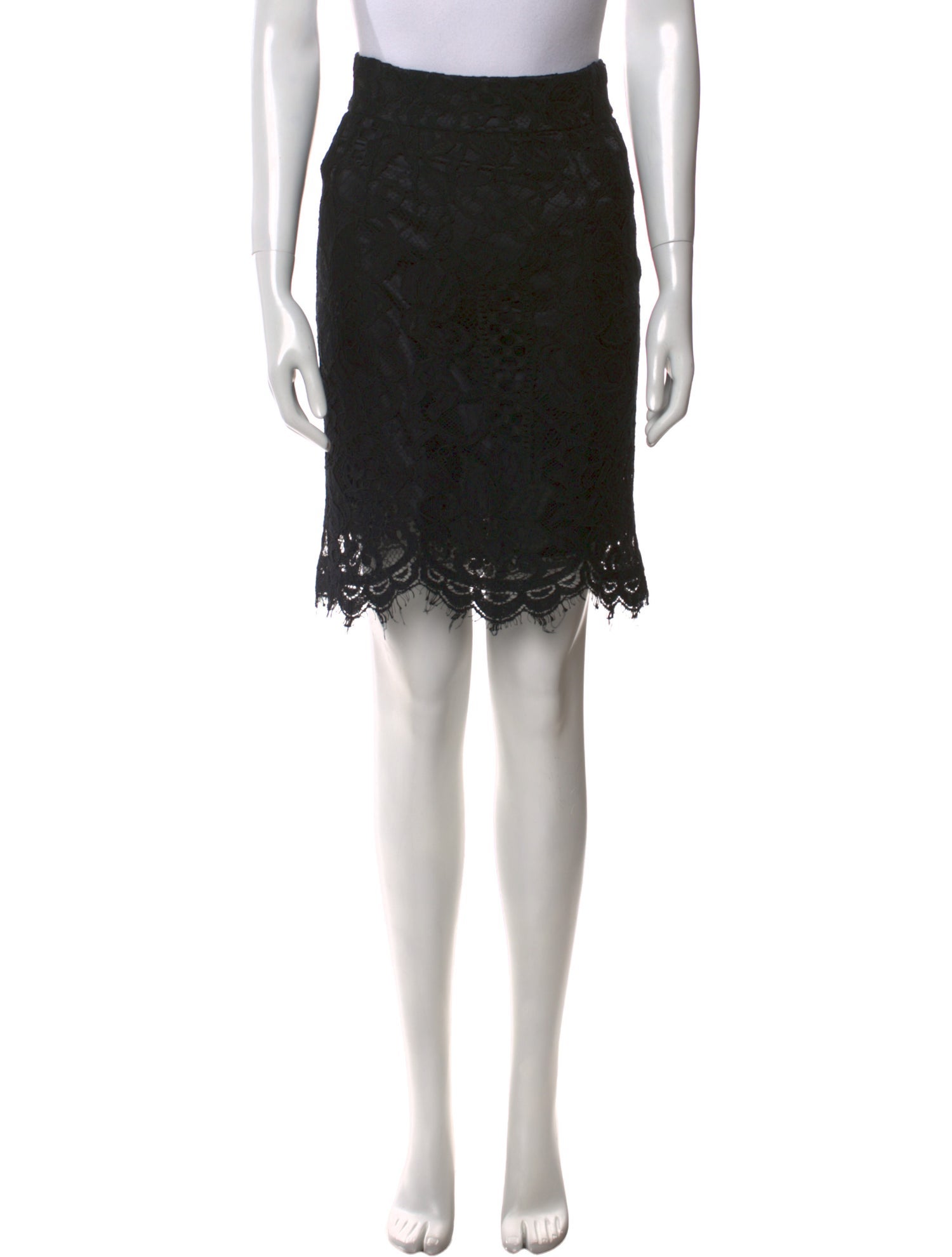 Dolce & Gabbana Lace Knee-Length Skirt