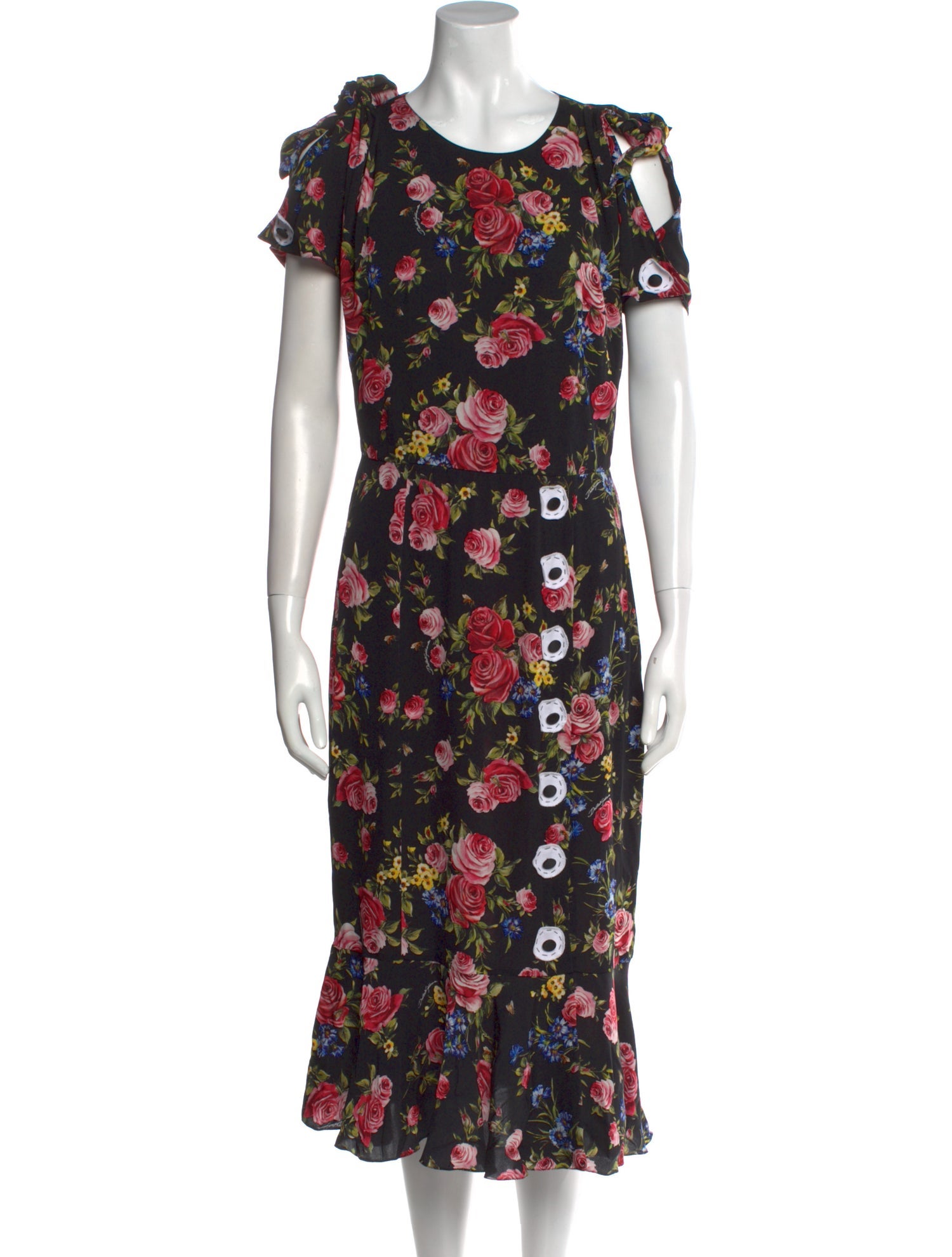 Dolce & Gabbana Silk Midi Length Dress