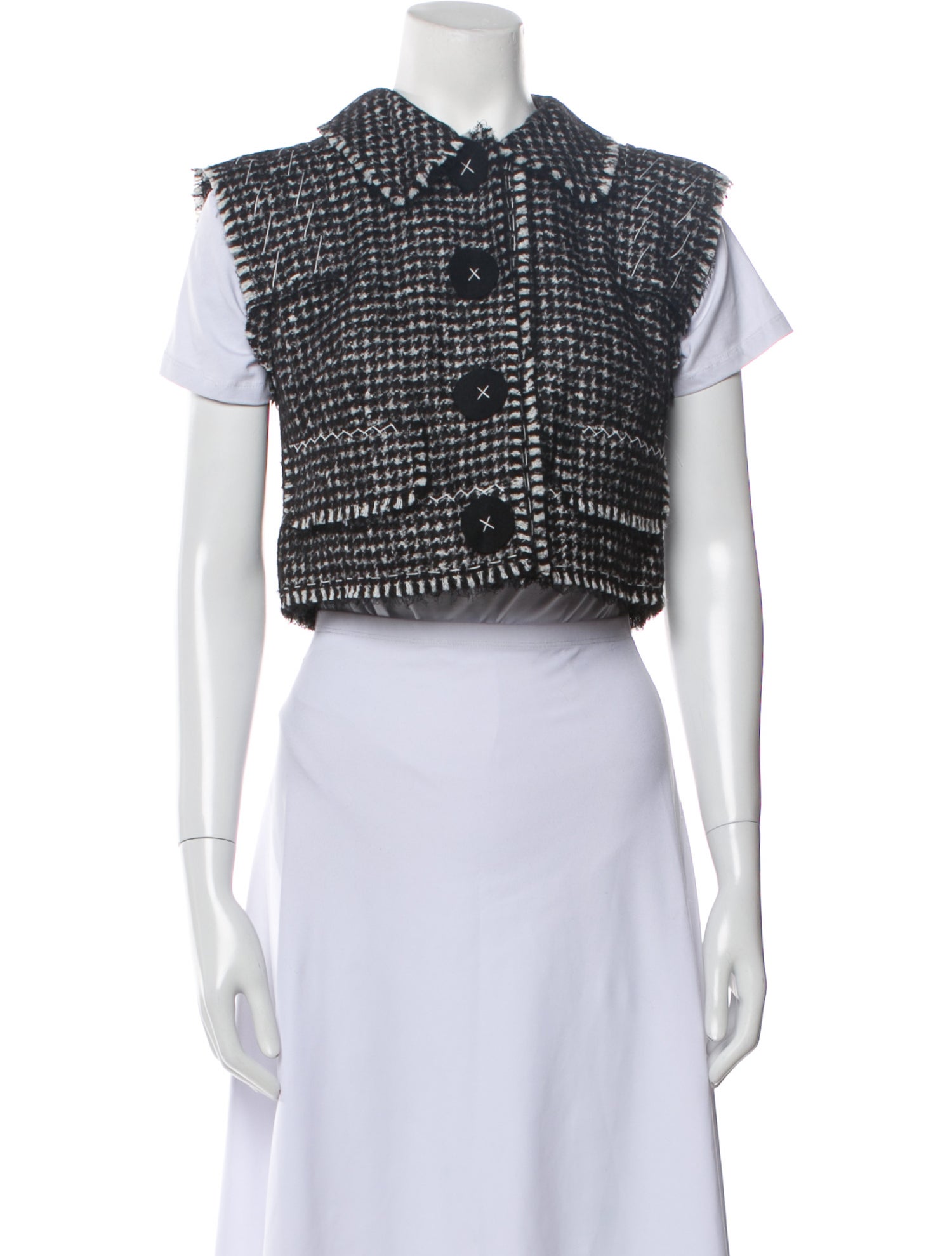 Dolce & Gabbana Houndstooth Print Vest