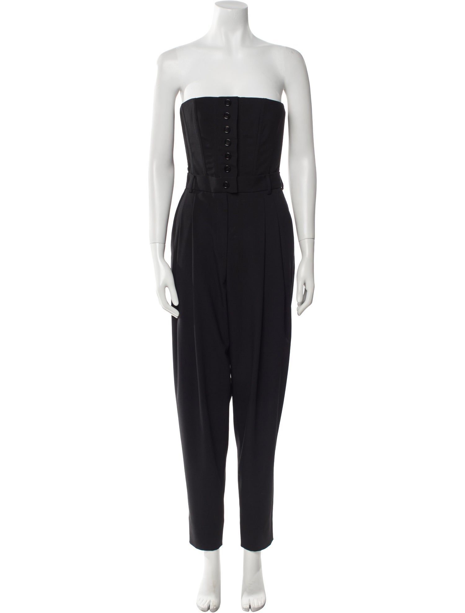 Dolce & Gabbana Virgin Wool Strapless Jumpsuit
