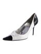 Dolce & Gabbana Leather Colorblock Pattern Pumps
