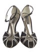 Dolce & Gabbana Satin Colorblock Pattern T-Strap Pumps
