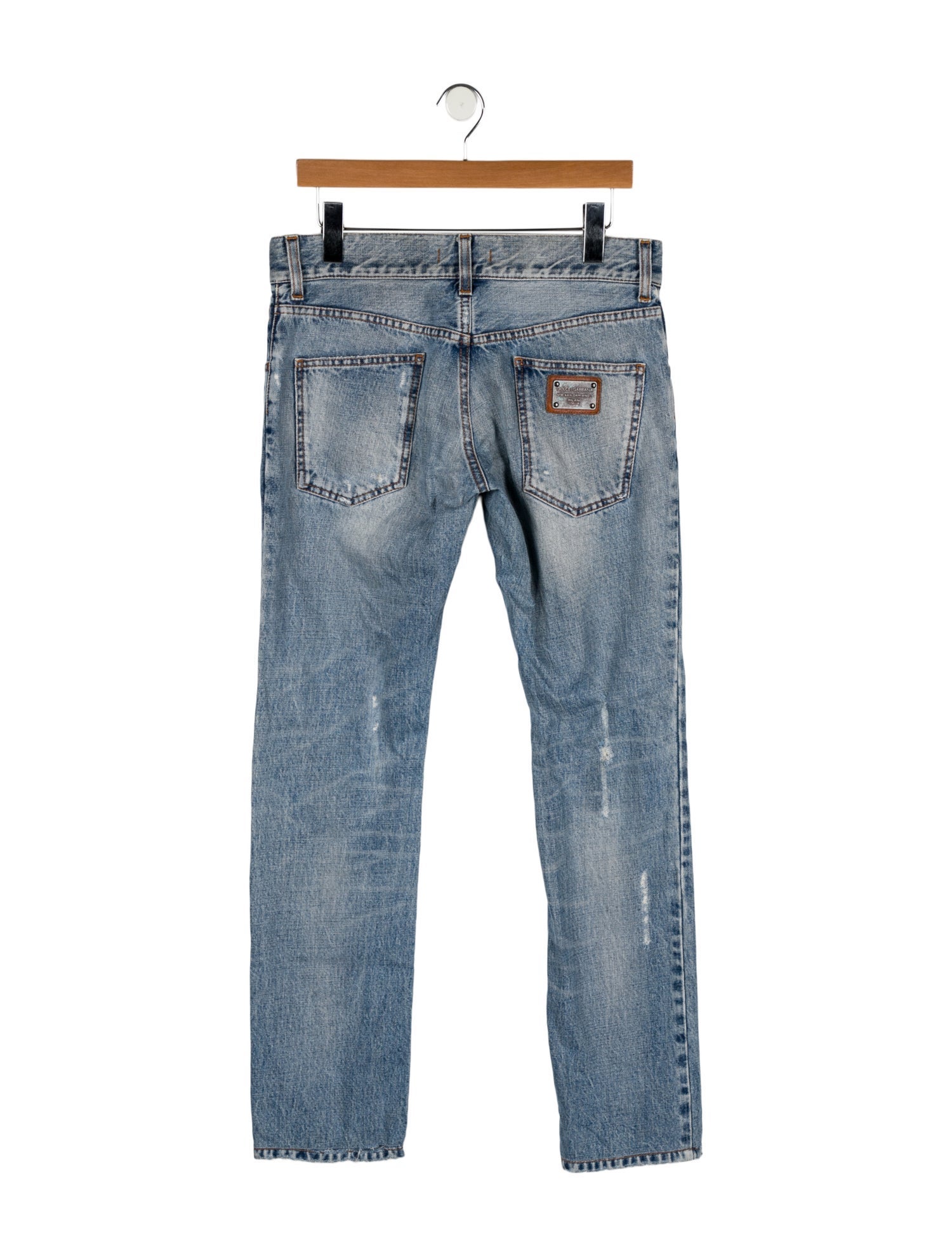 Dolce & Gabbana Mid-Rise Straight Leg Jeans
