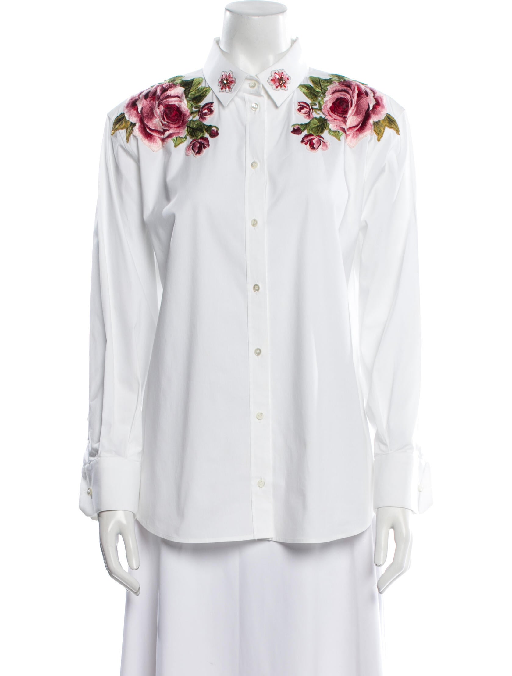 Dolce & Gabbana Long Sleeve Button-Up Top