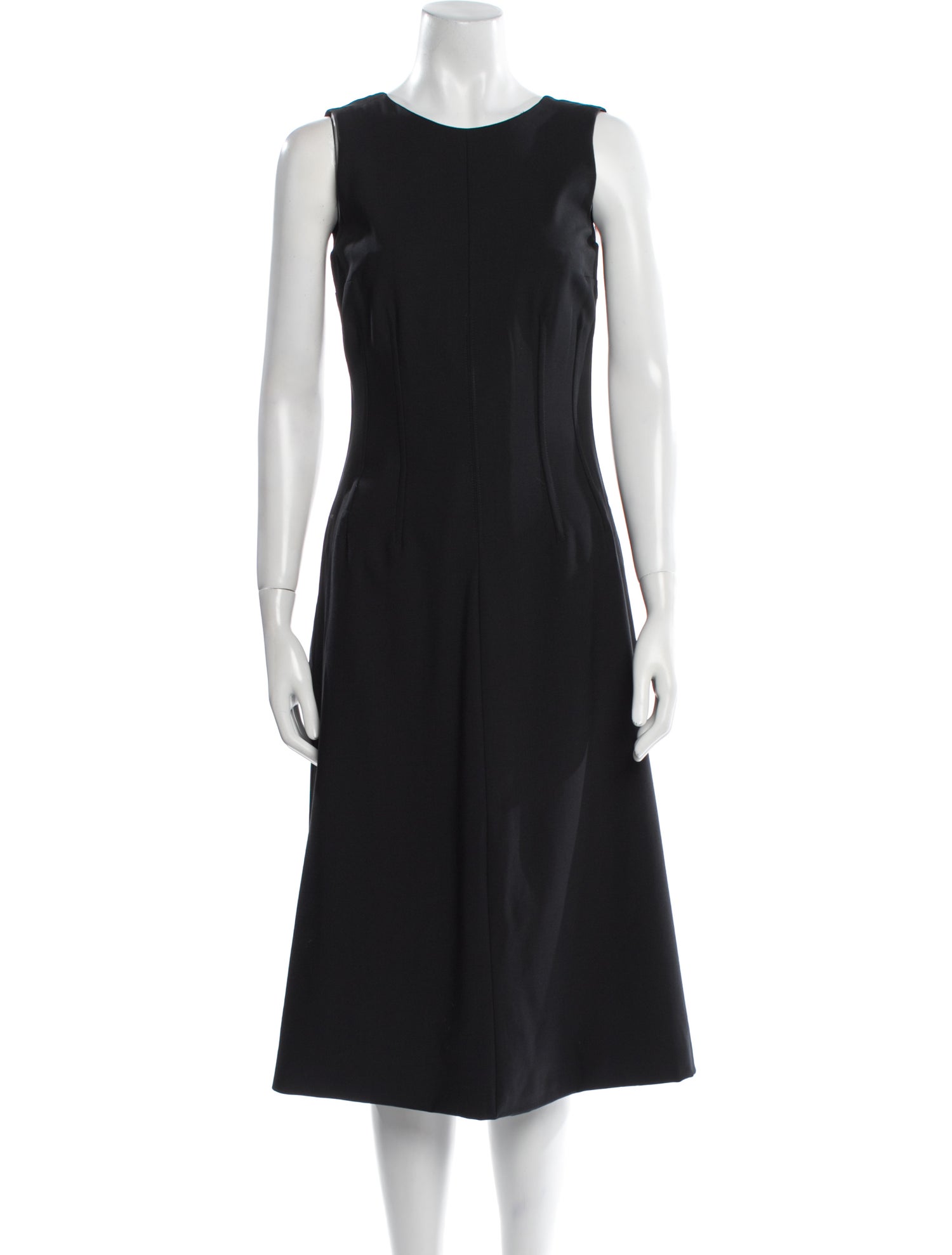 Dolce & Gabbana Virgin Wool Midi Length Dress