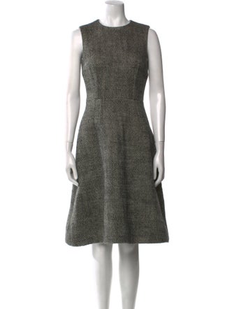 Dolce & Gabbana Virgin Wool Midi Length Dress