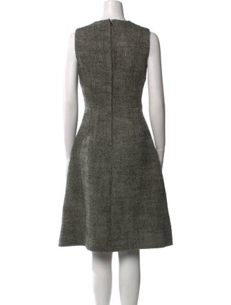 Dolce & Gabbana Virgin Wool Midi Length Dress