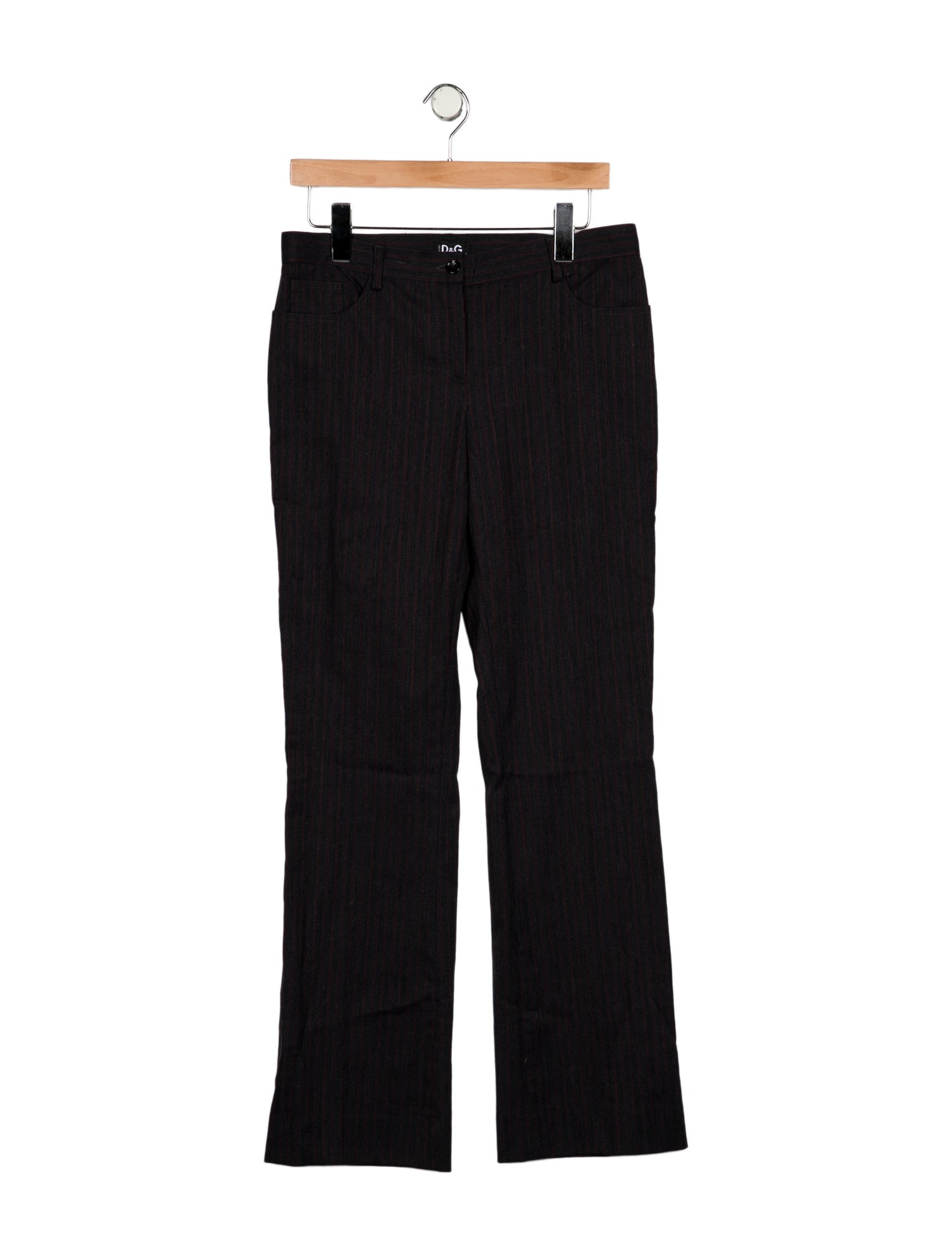 Dolce & Gabbana Virgin Wool Wide Leg Pants