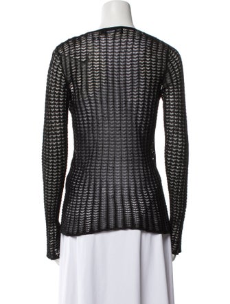 Dolce & Gabbana Lace Scoop Neck Sweater