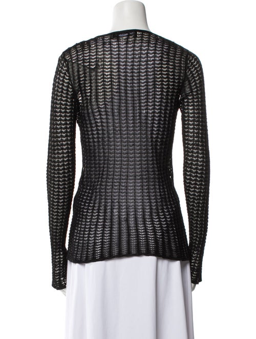 Dolce & Gabbana Lace Scoop Neck Sweater